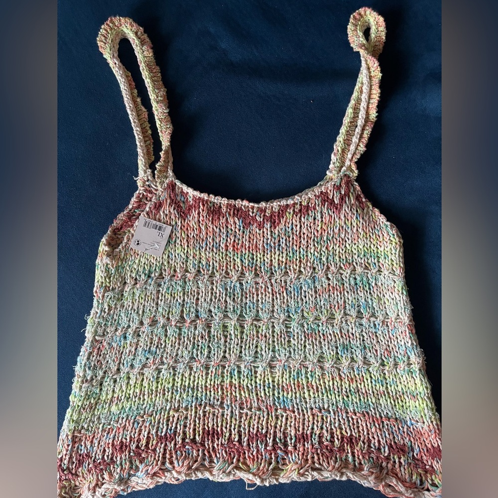 Free People Multicolor Knit Women's Top - Picture 4 of 13